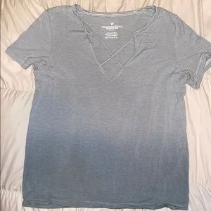 Striped Crisscross Tee